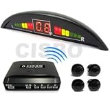 from CISBO white Wireless Car reversing parking Four 4 rear sensors with Colour LED displayer Model SB323-4 white