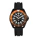 H3 BS1, Black w/Date, Blue, Orange Bezel, Black Silicone