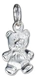 Sterling Silver Tiny Teddy Bear Charm 925 silver