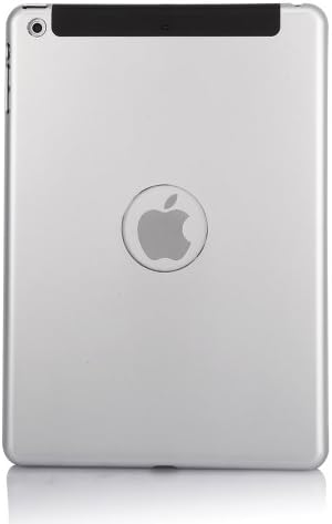 Gerneric Back High Tensile Aluminium Case, Back Hard Protector Shell with Sturdy Leather Cover for Ipad Mini, Ipad Mini2 Metal Case(silver)