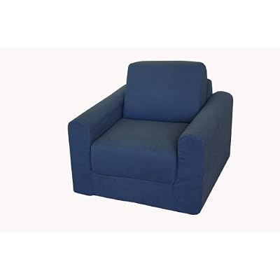 Fun Furnishings Chair Sleeper, Denim
