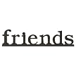 Wood Words with Base - Friends