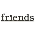 Wood Words with Base - Friends