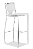 Zuo Modern Furniture Design Lark Bar Chair White (Set Of 2) Leatherette 300 ....