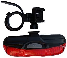Safety Light for Bike with 5 Red Leds-rear Light Bike with 3 Modes:flash-steady-side to Side-random-off, Ce Approval