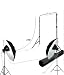 10ftx20ft Photography Seamless White Muslin Backdrop with lighting kit