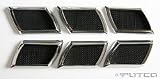 Putco 925008 Port Hole Accents - Square Black Mesh