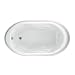 American Standard 2908.018WC.020 White Reminiscence Reminiscence 5.5 Foot Drop In Jetted Tub with Center Drain 2908.018WC