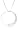 14k White Gold Diamond Journey Half-Circle Pendant (1/4 cttw, H-I Color, I1-I2 Clarity)