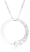 14k Choice of White or Yellow Gold Diamond Journey Half-Circle Pendant (1/4 cttw, H-I Color, I1-I2 Clarity)