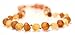 The Art of Cure Baltic Amber Teething Necklace for Baby (Raw Cognac/Lemon) - Anti-inflammatory