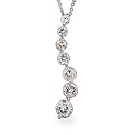 Eve's Addiction Sparkling Diamond CZ Journey Curve Pendant