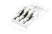 7/16-20 NF High Speed Steel Ground Thread 3 Piece Tap Set, Includes: Taper, Plug, Bottom