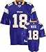 Sidney Rice Jersey: Reebok Purple Replica #18 Minnesota Vikings Jersey SZ L (50)