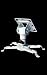 Cheetah Mounts APMFW White Universal Projector Ceiling Mount