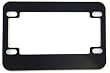 Motorcycle License Plate Frame (Blank Black Metal)