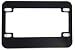 Motorcycle License Plate Frame (Blank Black Metal)