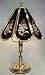 Dark Rose with Butterflies Touch Lamp