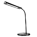 ToJane 5-Level Dimmable LED Desk Lamp with Touch Dimmer Control Panel & Night Light Feature ( Goose Neck Lamp, Office/Bedroom Lamp, Eye-Care Lamp, 8W High Luminance & Low Heat, Glossy Black Finish)