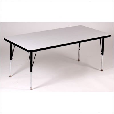 Picture of Correll Rectangle Activity Table with Grey Granite Top Le Standard Leg, Siz 30