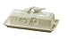 Grasslands Road MelodyCollection Songbird  White Ceramic 7.25 X 3.5 X 3.25 Inch Butter Dish Gift Boxed