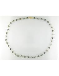 14k Yellow-Gold 5-5.5 MM White Freshwater Cultured Pearl Strand, 18"
