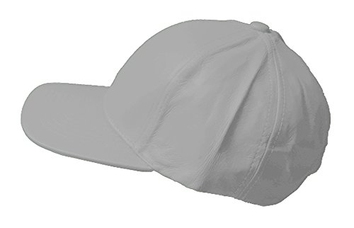 Leather Baseball Hat White