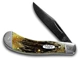 CASE XX Yellowhorse Genuine Stag Native Steel Saddlehorn 1/1 Pocket Knife Knives