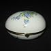 Chamart Limoges Porcelain Hand Painted Hinged Enameled Egg Box (Medium)