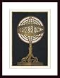 Art Poster Wood Framed Print - Zodiak - Artist: Marie Krane- Poster Size: 26 X 18