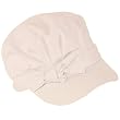 Kids 3-7 years Pleat Cotton Summer Cadet Hat Cap White