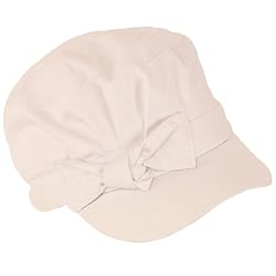 Kids 3-7 years Pleat Cotton Summer Cadet Hat Cap White