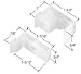1-1/2" Sliding Shower Door Jamb Guide