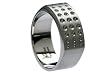 Men's Titanium Ring with Tapered Holes
