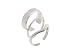 Sterling Silver Thick Hammered Toe Ring Set