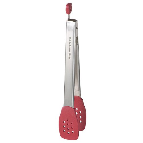 KitchenAid Silicone-Tipped Tongs - Red