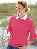 Petite Zinnia Seedstitch Crew-Neck Pullover Sweater