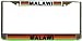 Malawi Malawian Flag Chrome Metal License Plate Frame Holder