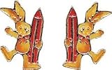 Eigenschaften Janusch / Ohrstecker925 Silber Felix mit Bleistift rot