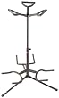 Stagg SG-A300BK Triple Guitar Stand with Folding Legs - Black