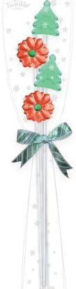 5CT - 4 Christmas Mix Lollipop Mini Bouquet