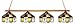 Wake Forest Demon Deacons 4-Light Executive Game Table Light NCAA College Athletics
