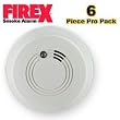 Firex Kidde 41213 Ac Smoke Alarm Detector With Led Indicator, 120 Volt - 6 Count Pro Pack