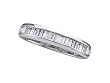Beautiful Petite White Gold Real Baguette Diamond Band 1/4 ctw