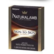 Trojan Naturalamb Condom Lubricated Natural Skin 6 Pc