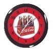 Coca Cola Coke 6 Pack Neon Wall Clock 20" Made USA New