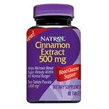 Cinnamon Extract 500 mg by Natrol 80 Tablets