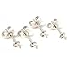 4 Earring post Sterling Silver Pearl Bead Cup Setting