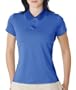 Adidas Ladies ClimaCool Classic Stripe Polo, Bliss/Royal, L