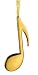 Gold 8th Note Music Note Christmas Ornament/ Miniature